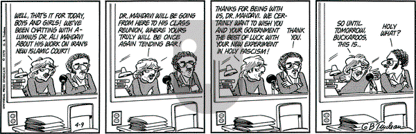 Doonesbury on Monday April 9, 1979 Comic Strip