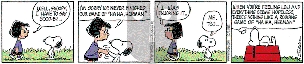 Peanuts on Saturday October 11, 2003 Comic Strip
