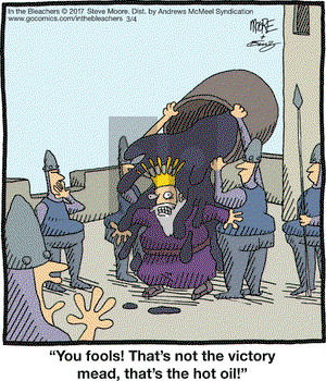 In the Bleachers on Saturday March 4, 2017 Comic Strip