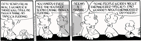 Drabble on Thursday September 18, 2003 Comic Strip