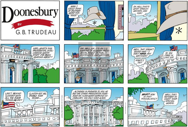 Doonesbury on Sunday September 2, 2001 Comic Strip