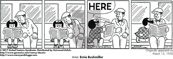 Nancy Classics on Monday March 13, 2017 Comic Strip