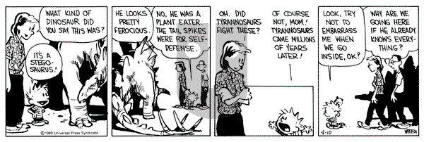 Calvin and Hobbes on Thursday August 10, 1989 Comic Strip