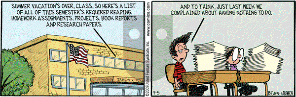 Grand Avenue on Saturday September 5, 2009 Comic Strip