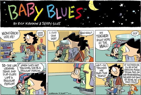 Baby Blues on Sunday October 3, 2010 Comic Strip