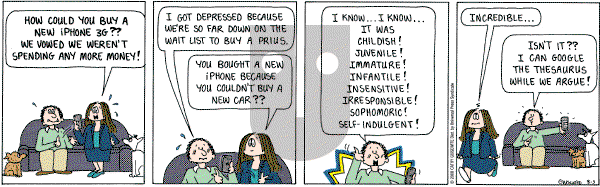 Cathy Classics - Tuesday August 5, 2008 Comic Strip