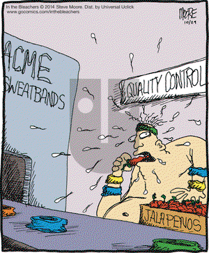 In the Bleachers on Wednesday October 29, 2014 Comic Strip