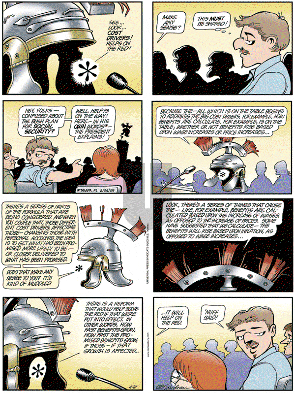 Doonesbury - Sunday April 10, 2005 Comic Strip