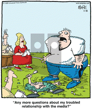 In the Bleachers on Monday November 8, 1999 Comic Strip