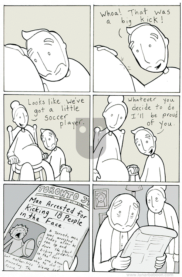 Lunarbaboon - Friday April 29, 2016 Comic Strip