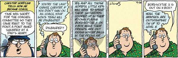 Cleats on Friday September 20, 2002 Comic Strip