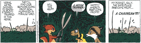 Over the Hedge on Friday July 24, 2009 Comic Strip