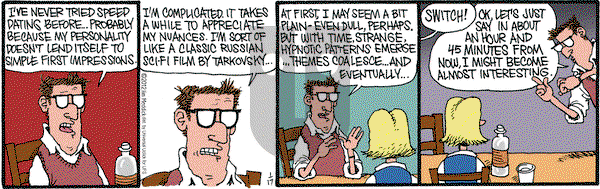 Monty on Tuesday January 17, 2012 Comic Strip