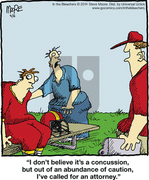 In the Bleachers on Thursday February 6, 2014 Comic Strip