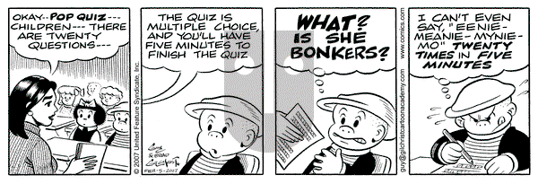 Nancy on Monday February 5, 2007 Comic Strip