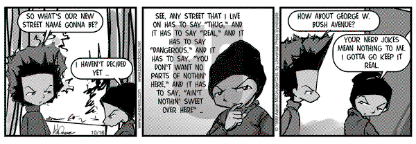 The Boondocks on Wednesday October 20, 1999 Comic Strip