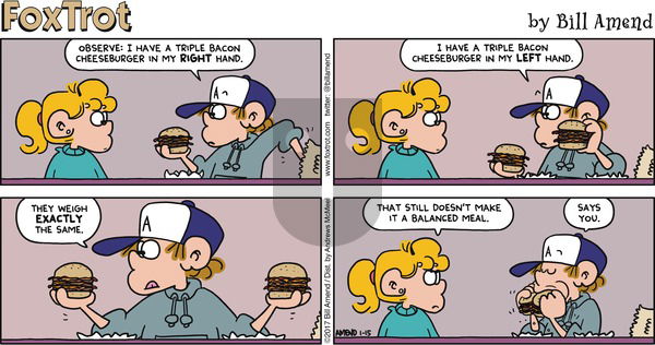 FoxTrot on Sunday January 15, 2017 Comic Strip