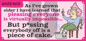 Aunty Acid on Thursday August 28, 2014 Comic Strip