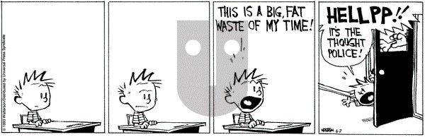 Calvin and Hobbes on Monday June 7, 1993 Comic Strip