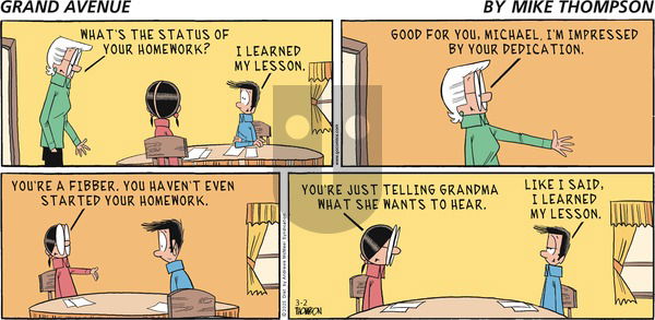 Grand Avenue on Sunday March 2, 2025 Comic Strip