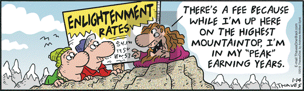 Frank and Ernest on Monday January 14, 2019 Comic Strip