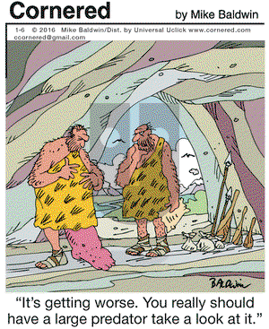 Cornered on Wednesday January 6, 2016 Comic Strip