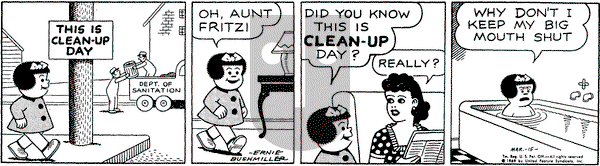 Nancy on Saturday March 15, 1969 Comic Strip