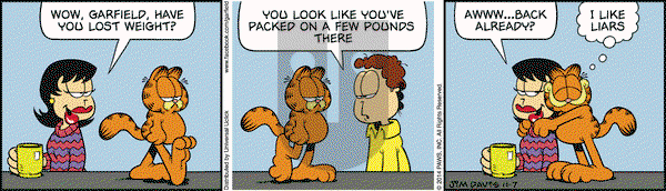 Garfield on Friday November 7, 2014 Comic Strip