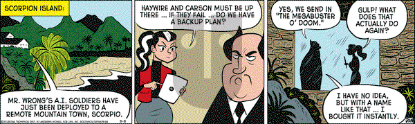 Rip Haywire on Saturday September 8, 2018 Comic Strip