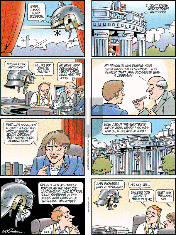Doonesbury - Sunday September 23, 2007 Comic Strip