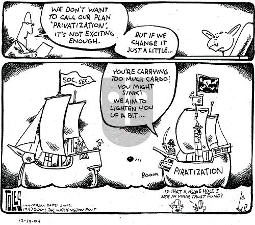 Tom Toles - Sunday December 19, 2004 Comic Strip