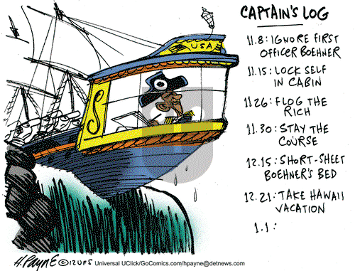 Henry Payne on Monday December 31, 2012 Comic Strip