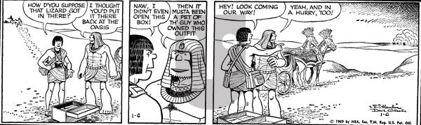 Alley Oop on Monday January 6, 1969 Comic Strip