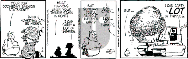 Over the Hedge on Saturday February 6, 1999 Comic Strip