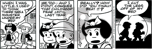 Nancy on Monday September 16, 2002 Comic Strip