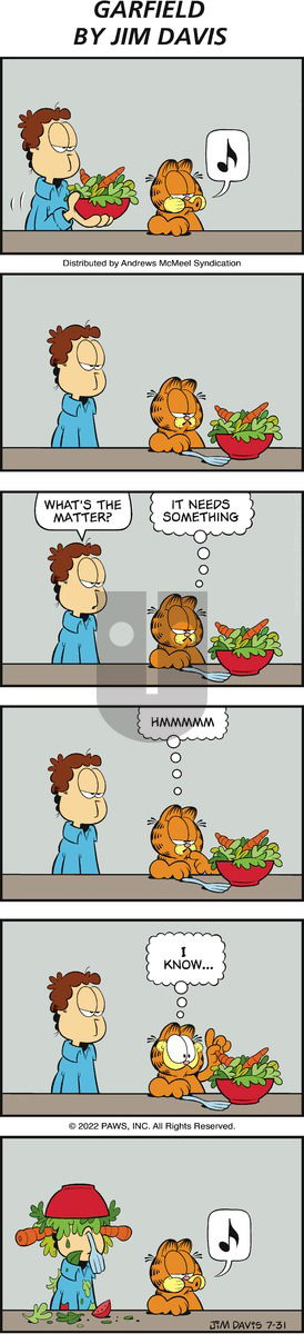 Garfield - Sunday July 31, 2022 Comic Strip