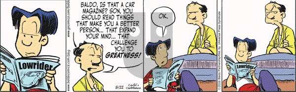 Baldo on Saturday August 22, 2009 Comic Strip
