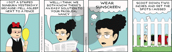 Nancy on Wednesday July 22, 2020 Comic Strip