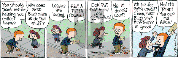 Cul de Sac on Tuesday November 21, 2017 Comic Strip