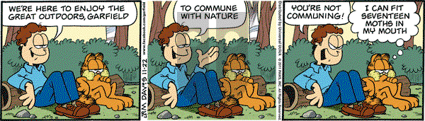 Garfield on Tuesday November 22, 2011 Comic Strip