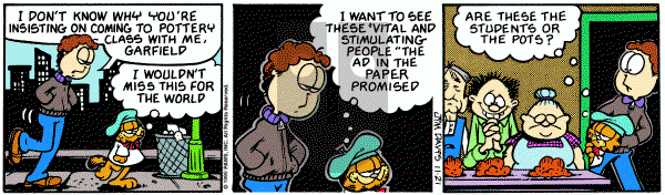 Garfield on Wednesday November 21, 1990 Comic Strip