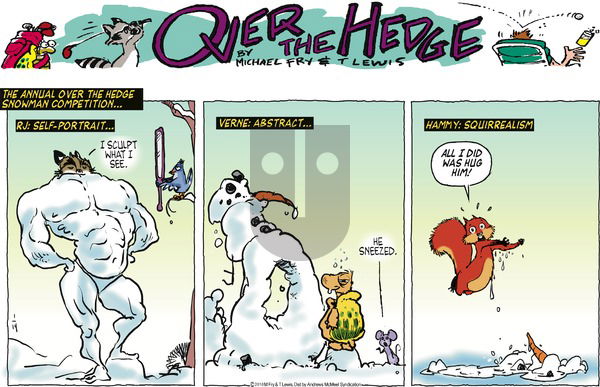 Over the Hedge on Sunday January 14, 2018 Comic Strip