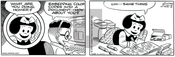 Nancy on Thursday June 2, 2005 Comic Strip