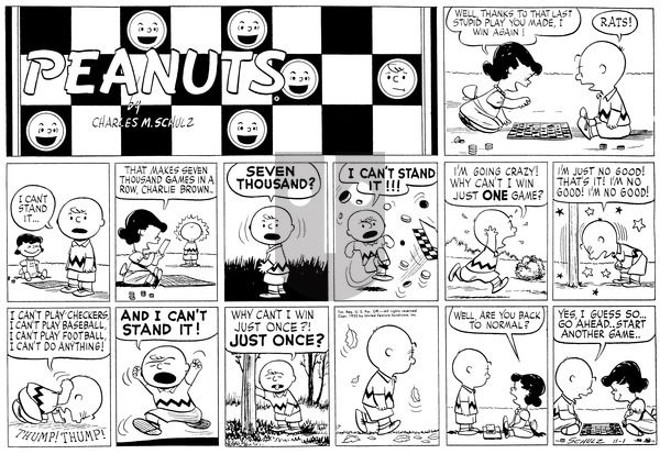 Peanuts on Sunday November 1, 1953 Comic Strip