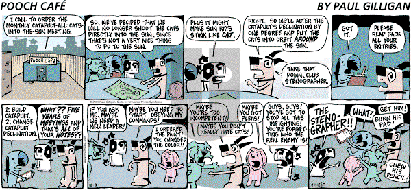 Pooch Cafe on Sunday December 9, 2007 Comic Strip
