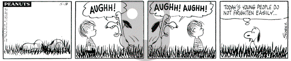 Peanuts on Saturday May 18, 1963 Comic Strip