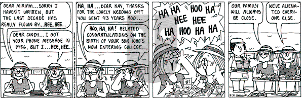 Cathy Classics - Tuesday August 31, 1993 Comic Strip