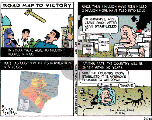 Ted Rall on Saturday July 5, 2008 Comic Strip