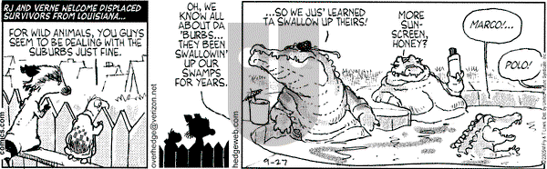 Over the Hedge on Tuesday September 27, 2005 Comic Strip