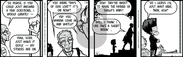 The Boondocks on Saturday February 9, 2008 Comic Strip